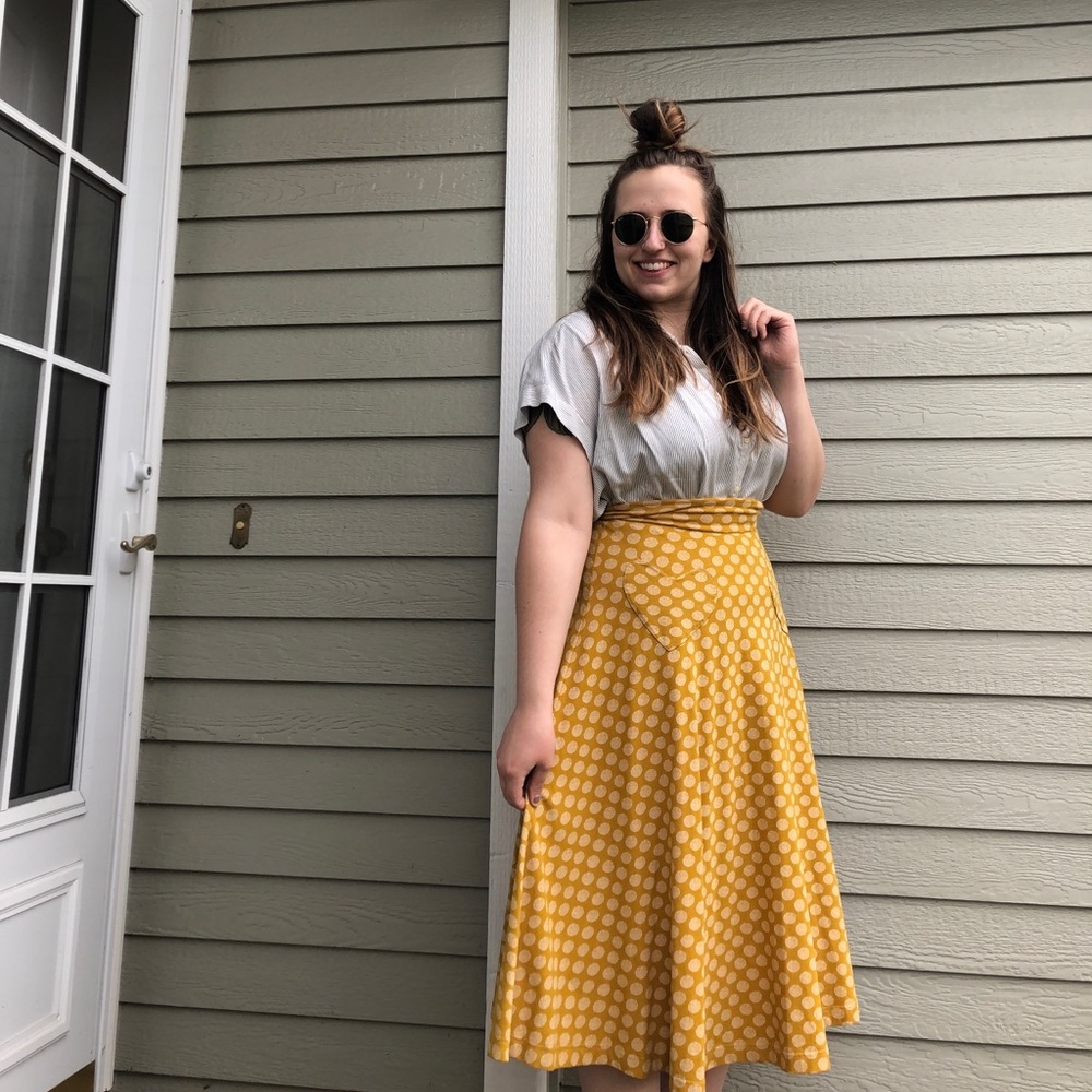 ModCloth A-Line Polka Dot Skirt